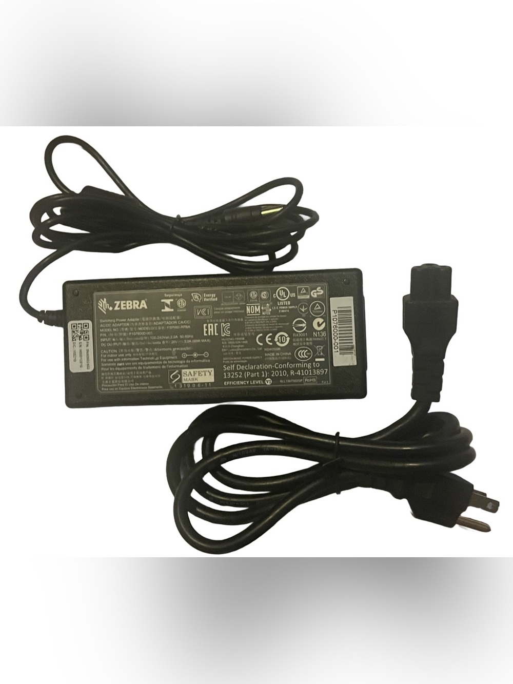 Zebra Genuine Power Adapter Cord